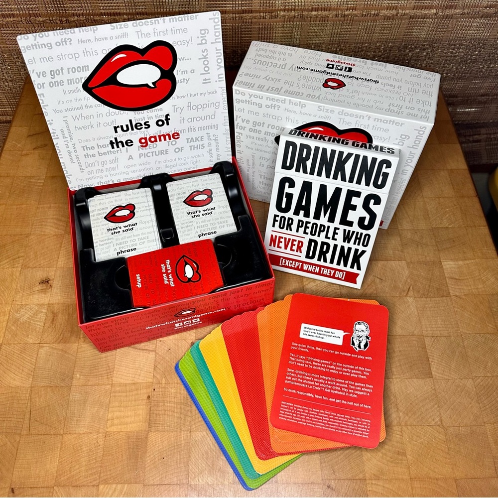 Set of 2 Adult Drinking Card Games
